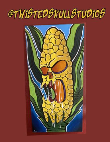 Sweet Corn 24"x48" Multimedia Acrylic on canvas $250
